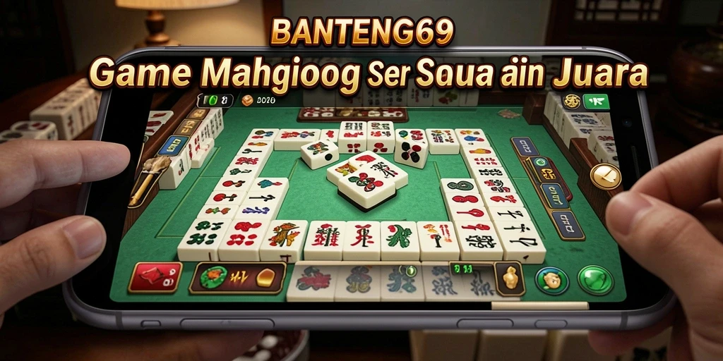 Tampilan gameplay seru BANTENG69 dengan banyak ubin Mahjong yang berwarna-warni.
