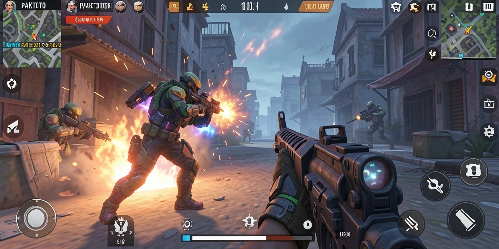 Gameplay PAKTOTO dengan pertempuran seru dan kontrol responsif.