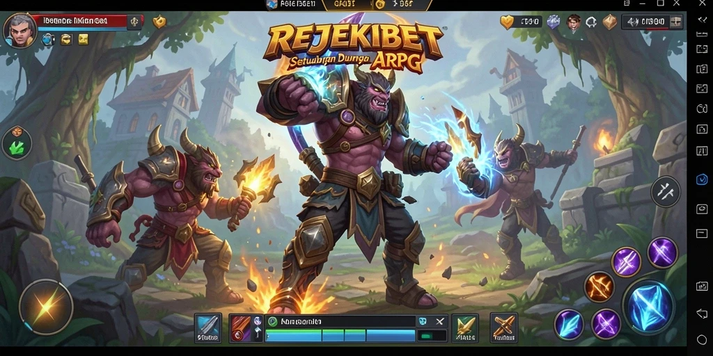 Tampilan gameplay seru REJEKIBET di dunia ARPG.