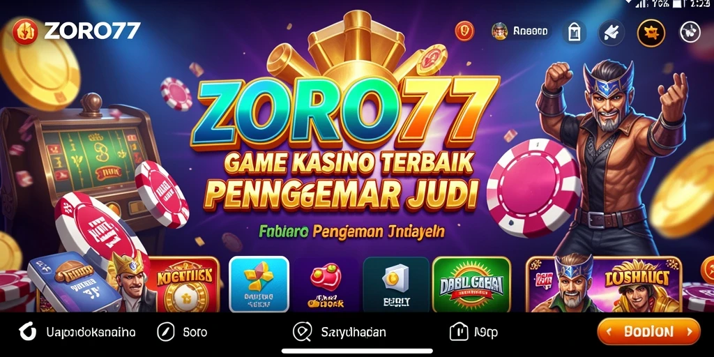 Tampilan gameplay Kasino yang mengasyikkan di ZORO77.